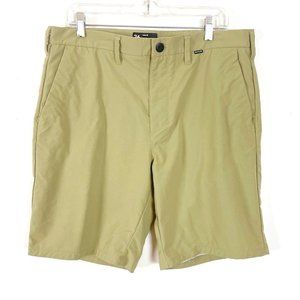 Hurley Men's Beige Shorts with Pockets Size 36